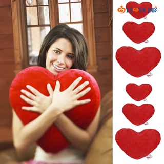  4 almohadas de corazón para el día de San Valentín, lindo cojín  de felpa en forma de corazón, almohada decorativa de corazón de peluche  para niños, almohadas de juguete de felpa