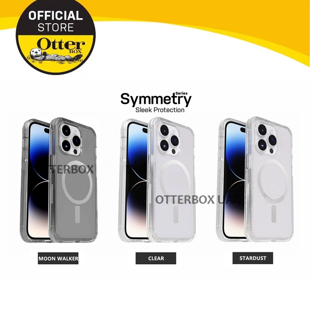OtterBox iPhone 15 Pro Max/Plus Simetría Con Funda Magnética  Transparente/Serie Stardust