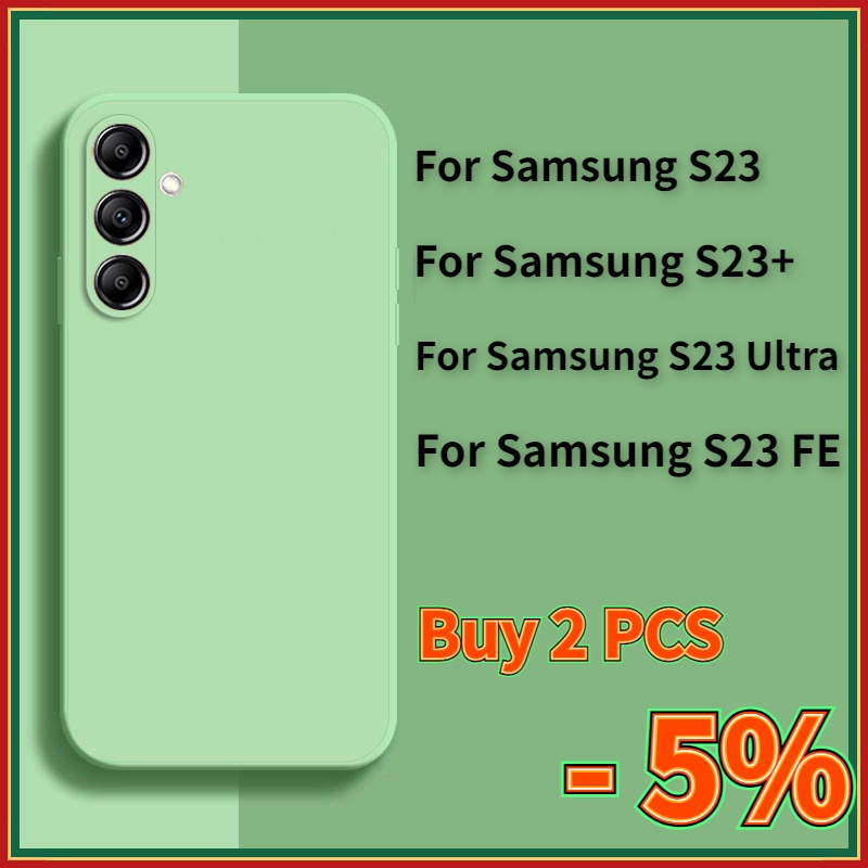 Carcasa Para Samsung S23 FE Galaxy S23 Ultra S23 + Funda De Silicona  Líquida Suave Para El Teléfono