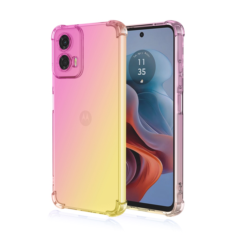 Transparente Handyhülle Für Motorola E14/G04/G04S/G24 – Acryl + TPU, Mit Kantenschutz