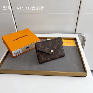 Con Caja) Listo Para Enviar 100 % Genuino Louis/Vuitton , Nueva Cartera LV  De Mujer , Bolsa De Tarjeta , Estilo Sobre Cero , Modelo : M41939