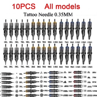100 Piezas De Agujas Y Tubos Desechables Para Tatuajes 3/4 Grip Rl / Rs / M1
