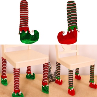Creativos Elfos Silla Pierna Calcetines Silla Navidad Cubierta Calcetines  para Hogar Fiesta Decoración