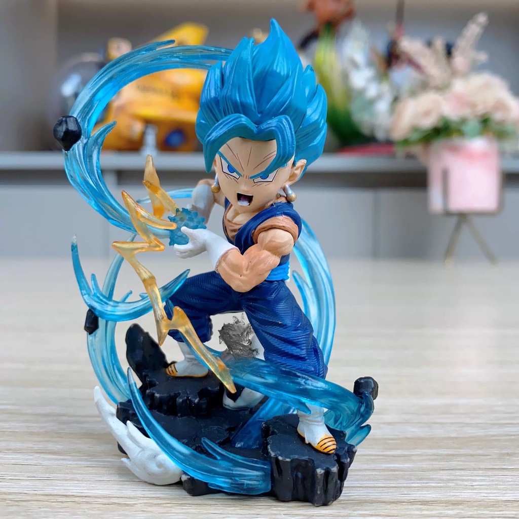 10Cm Dragon Ball Anime Super Saiyan WCF Vegetto Azul Escena De Pelo Efectos  Especiales Versión Figura De Acción PVC Modelo Muñeca De Dibujos Animados  Juguetes Para Niños Garaje Kits Decoración Regalo |