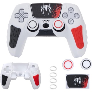  PS4 - Adhesivo vinal de Spiderman para consola delgada + 2  fundas para controladores : Videojuegos