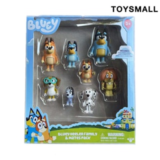 Family-Bluey-Toys Figuras para niños, regalos para niños pequeños, paquete  de 4