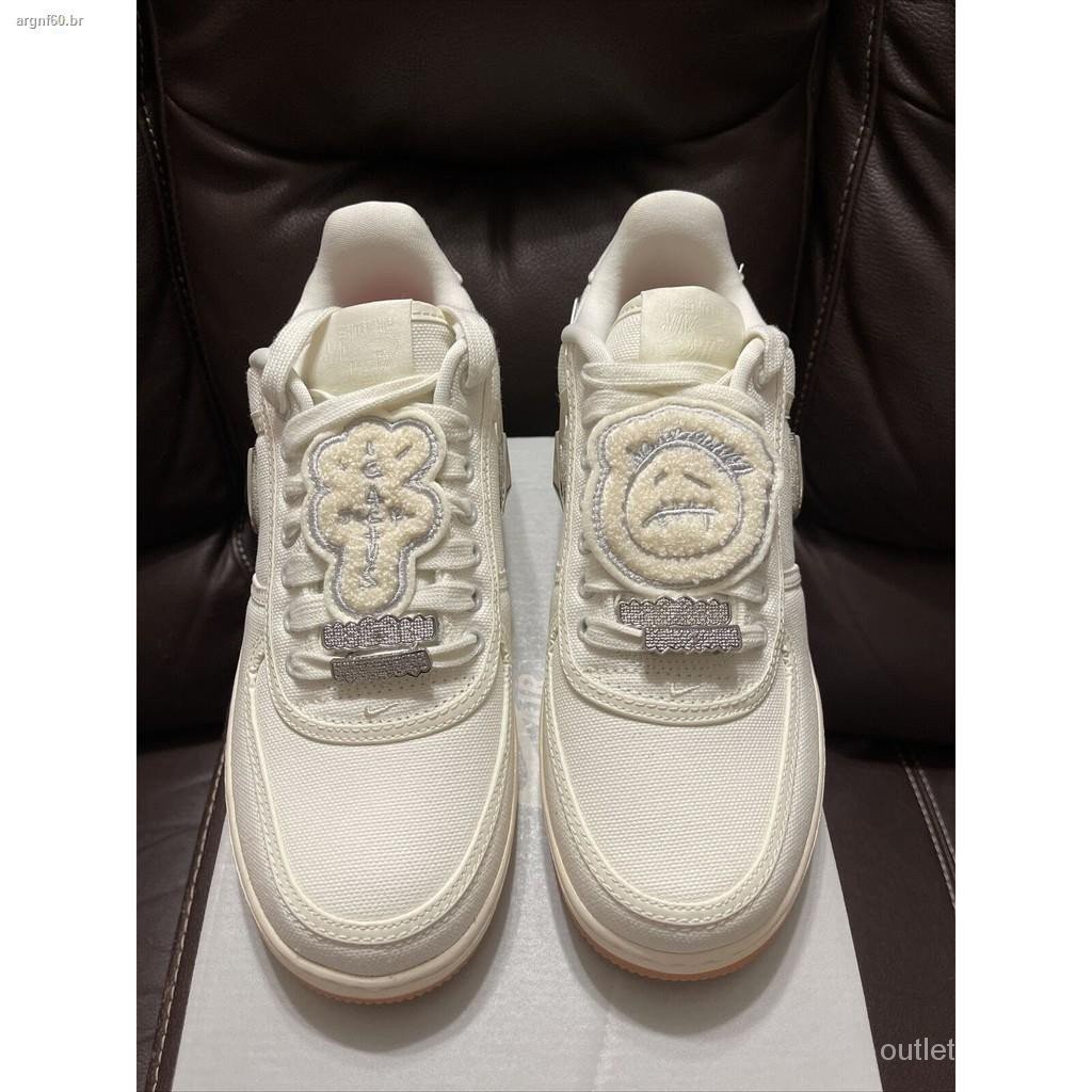 Zapatillas Travis Scott X Nike Air Force 1 Af1 Aq421 101 6JLX Shopee Mexico