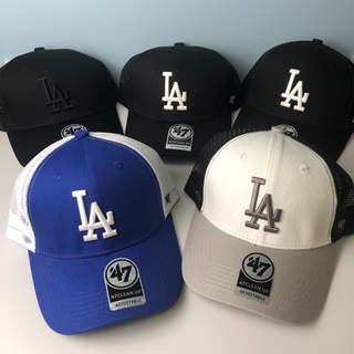 47 Brand Los Angeles LA Dodgers Clean Up - Gorra ajustable (todo negro),  Todo negro