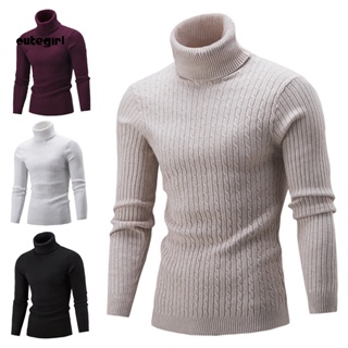 Comprar Suéter de medio cuello alto para hombre, suéter de manga larga,  versión coreana de suéter ajustado a rayas de cuello alto, camisa de fondo  para hombre