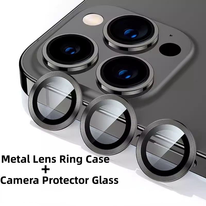 Lente protectora de cristal templado para iPhone 15 Pro / 15 Pro Max - Dealy