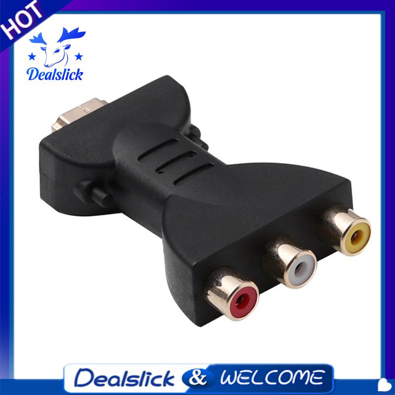 Dealslick HDMI Compatible Con 3 RGB RCA Adaptadores De Audio De Video Male A 3 Adaptador Conector De Componentes Shopee Mexico