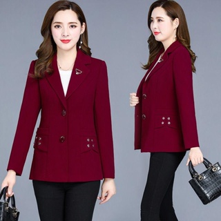 Vestido de dos piezas Elegante para mujer Chaqueta formal y falda Traje  Blazer Verde Púrpura Negro Rosa Rojo Mujeres Ropa de trabajo de negocios