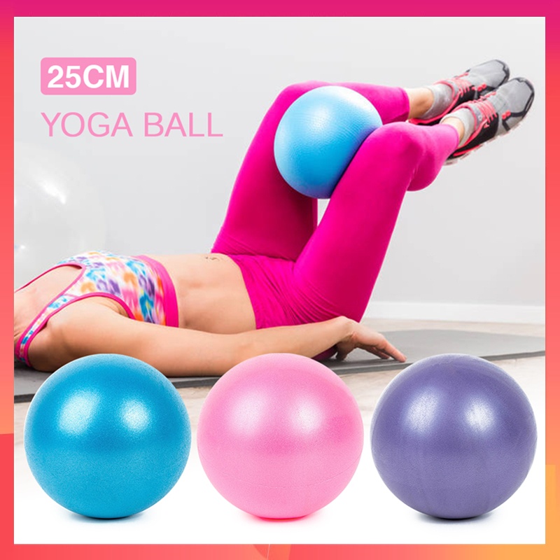 25CM Fitness Balance Yoga Ball Pilates Gimnasio En Casa Equipo Deportivo Ejercicio De Equilibrio Entrenamiento Interior Core Anti burst Extra Grueso