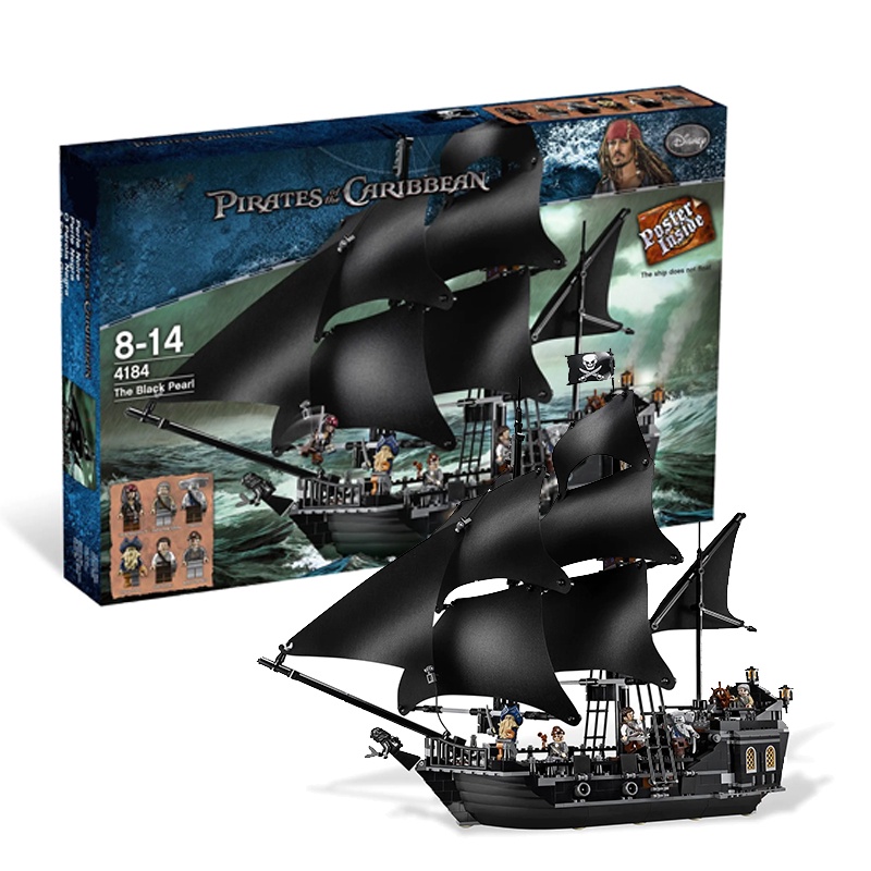 MOC Piratas Del Caribe Serie La Perla Negra Bloques De Construccion Creativo DIY Adornos Modelo Ninos Juguetes Regalo Shopee Mexico