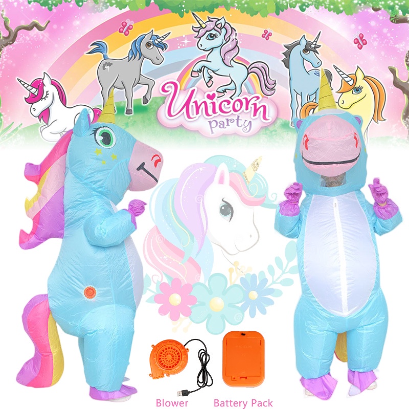 Disfraz Inflable De Unicornio Fiesta Cosplay Traje Divertido Anime De Halloween Para Hombre Mujer Shopee Mexico