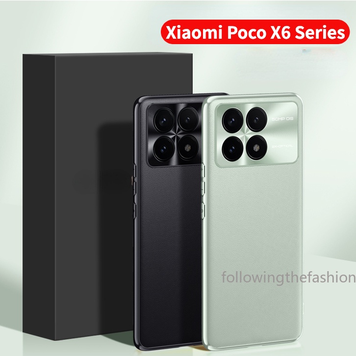 Comprar Funda de Metal de aleación de aluminio para Xiaomi POCO X6 PRO 5G,  funda dura mate de silicona a prueba de golpes, protección completa para  cámara, funda de teléfono para Poco