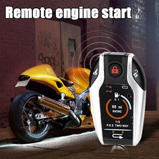  Sistema de alarma antirrobo para motocicleta, sistema de  seguridad universal, control remoto de 12 V, arranque del motor para moto :  Automotriz