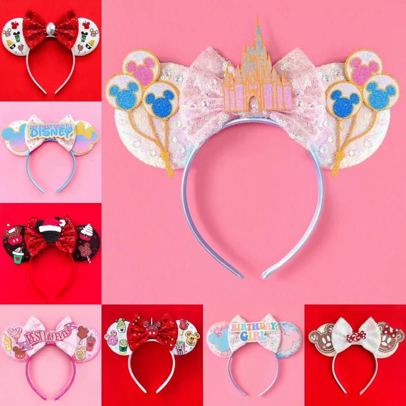 Minnie Mouse Orejas Cinta Cabello Arco / Mickey Mouse Bebé Arco Diadema / Minnie  Mickey Orejas Para Bebé / Minnie Orejas Arco para Niñas Pequeñas -   México