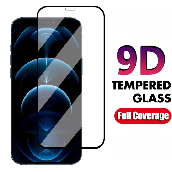 Mica Protector De Pantalla Vidrio Cristal Templado 9d 2 En 1 Para Iphone 15 Pro Max 15 14 Plus