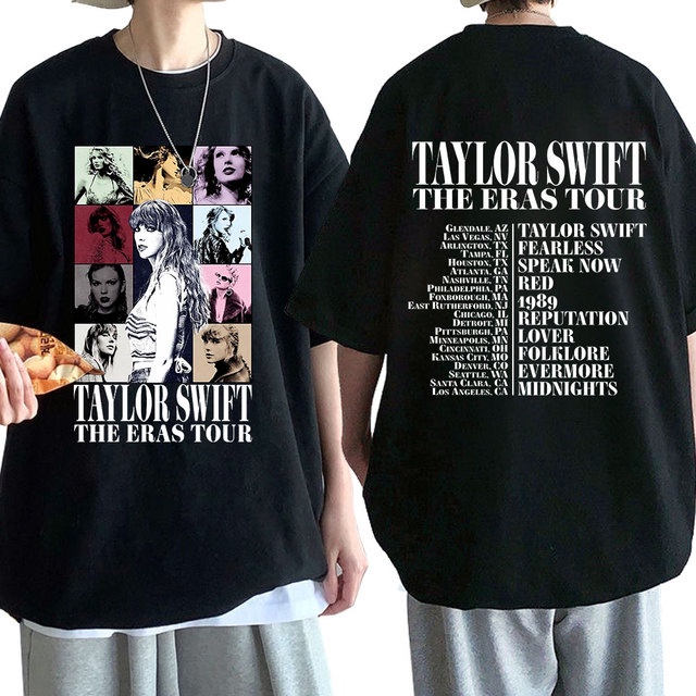 thumbnail image 1 of Taylor The Eras Tour 2023 World T shirt Hombres Mujeres Moda Estética Camiseta De Manga Corta De Alta Calidad Camisetas De Gran Tamaño, 1 of 5