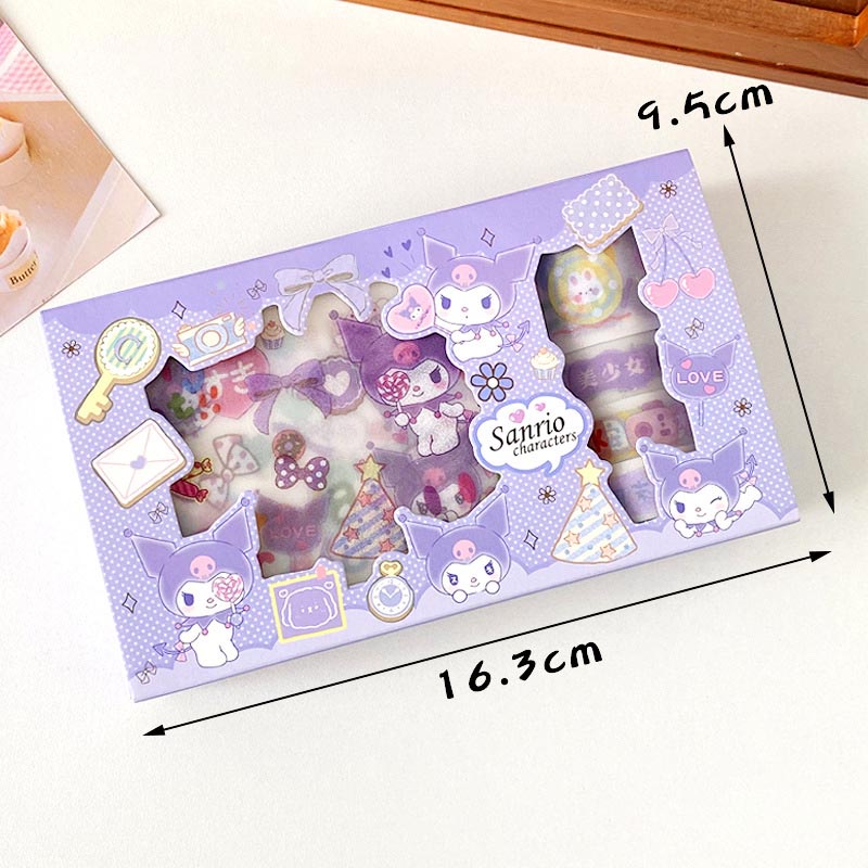 Sanrio Kuromi Melody Cinnamoroll Hello Kitty Cinta De Papel Adhesiva ...