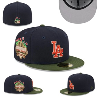 New Era Los Angeles Dodgers 59Fifty - Sombrero ajustado para adultos, color  negro/blanco, Negro 