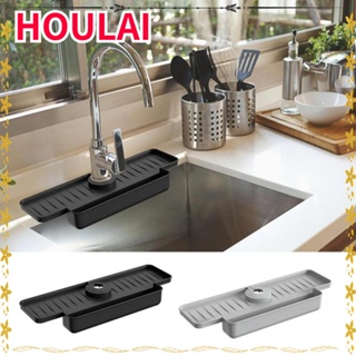 Alfombrilla organizadora de grifo de fregadero, alfombrilla de silicona  para fregadero de cocina, protector contra salpicaduras con boquillas de