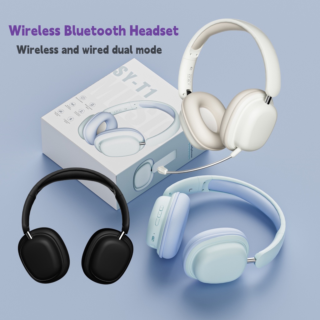 Auriculares inalámbricos para juegos, modo dual, cancelación de ruido,  auriculares estéreo de alta fidelidad, auriculares Bluetooth inalámbricos  con