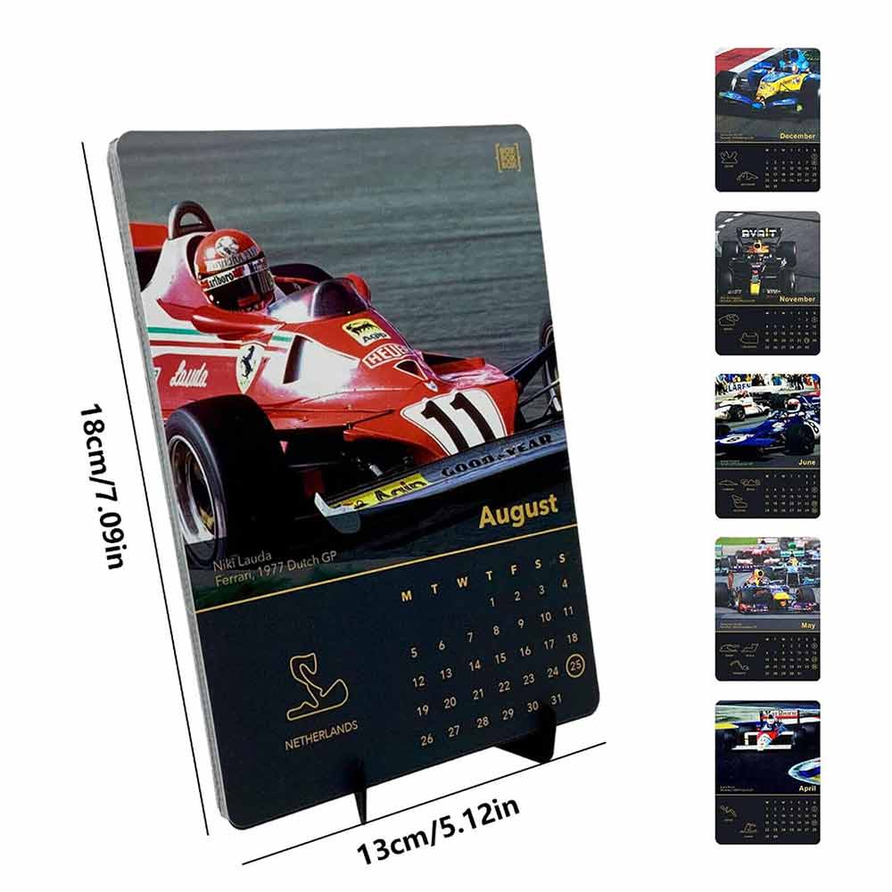 FORMULA ONE CALENDAR 2025, F1 Calendar with Race Car Images, Desktop