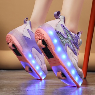 Zapatos de patines de ruedas Flash Zapatos de patines de ruedas de