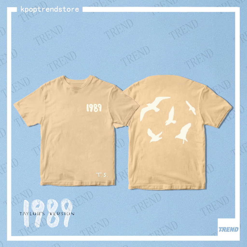 thumbnail image 1 of Taylor Swift 1989 Versión De Gaviota Camiseta De Algodón De Los Hombres Y Las Mujeres De La Moda Más Tamaño Suelto TS Impresión De Manga Corta Superior Calle Vendimia Harajuku Casual Pareja, 1 of 5