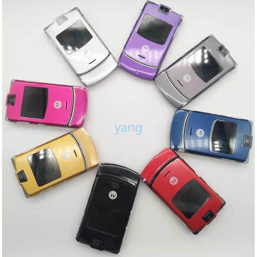 Teléfono 3G Mo tor o la V3 Versión Mundial Flip GSM Quad Band Motorola ...
