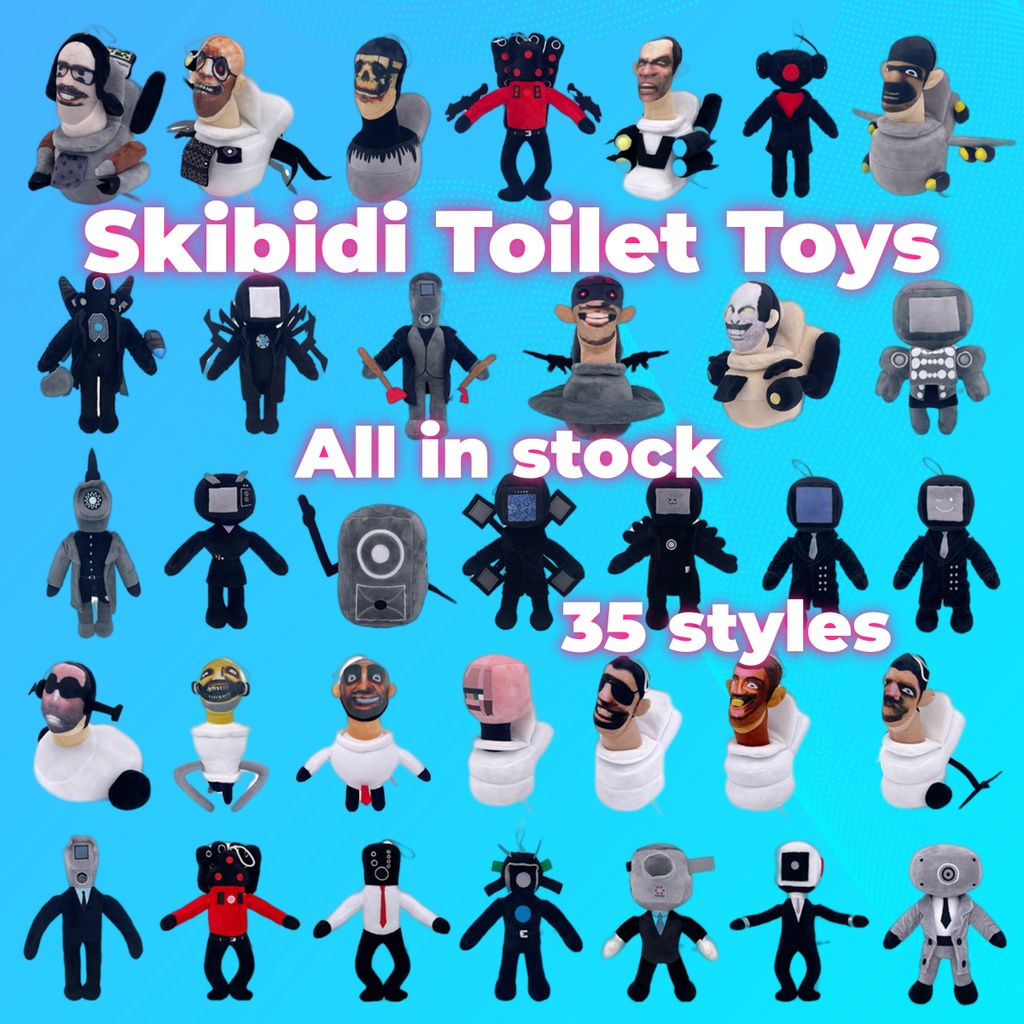 🔥HOT in Stock 🔥 35 Style Skibidi Toilet Plush Toys Juguete Suave Juguetes  Para Niños Regalo De Cumpleaños Navidad | Shopee México