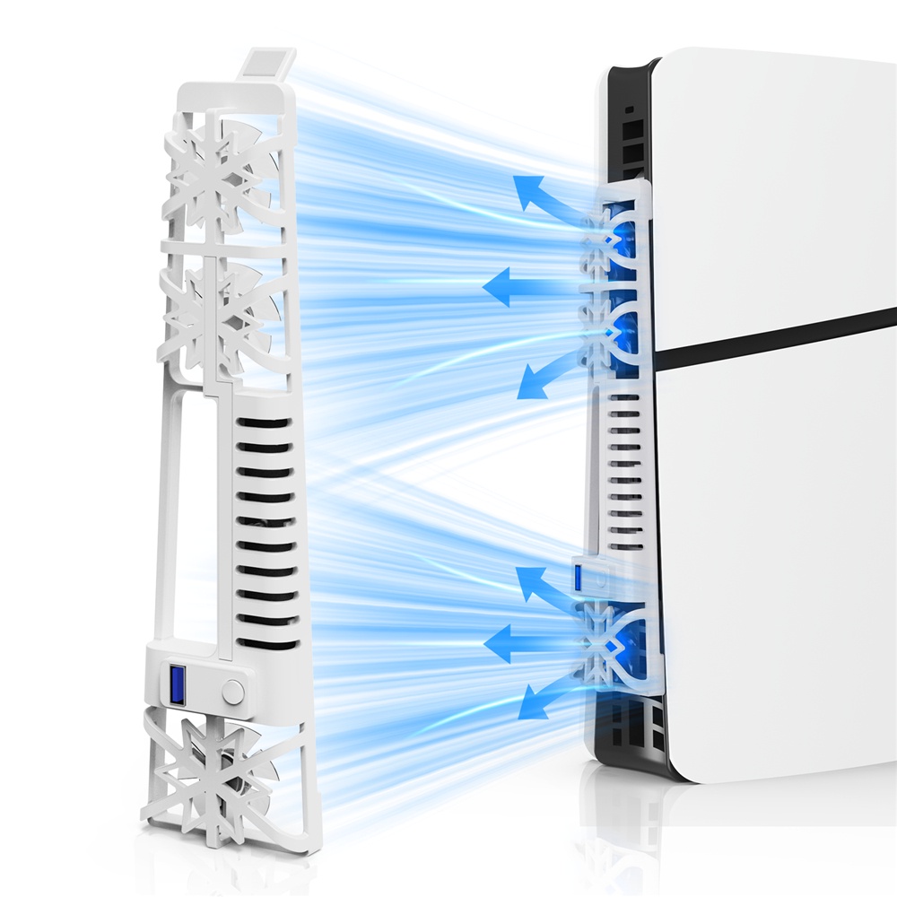 Ventilador De Refrigeración Para PS5 slim Consola Gaming Accesorios Con Luz  LED Sistema