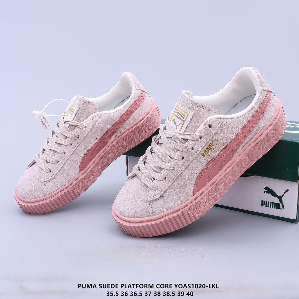 Original Puma Zapatos De Plataforma De Gamuza Hombres Mujeres Zapatillas Rihanna Segunda Generacion Suela Gruesa casual 268