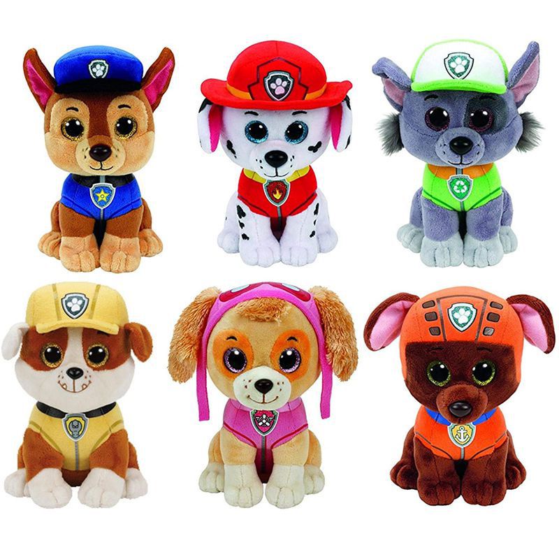 Paw Patrol Muñeca De Peluche Flexible Expen Chase Escombros Zuma Skye  Patrulla Canina/Plush Juguete Para Niños