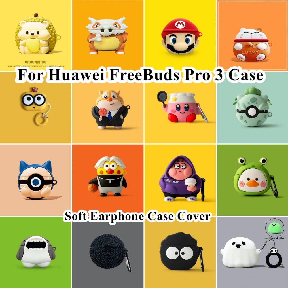 Funda De Silicona Con Diseño De Corgi Para Huawei FreeBuds SE 3/SE 2, Carcasa Cute Con Gancho Para Llavero, Protección Total