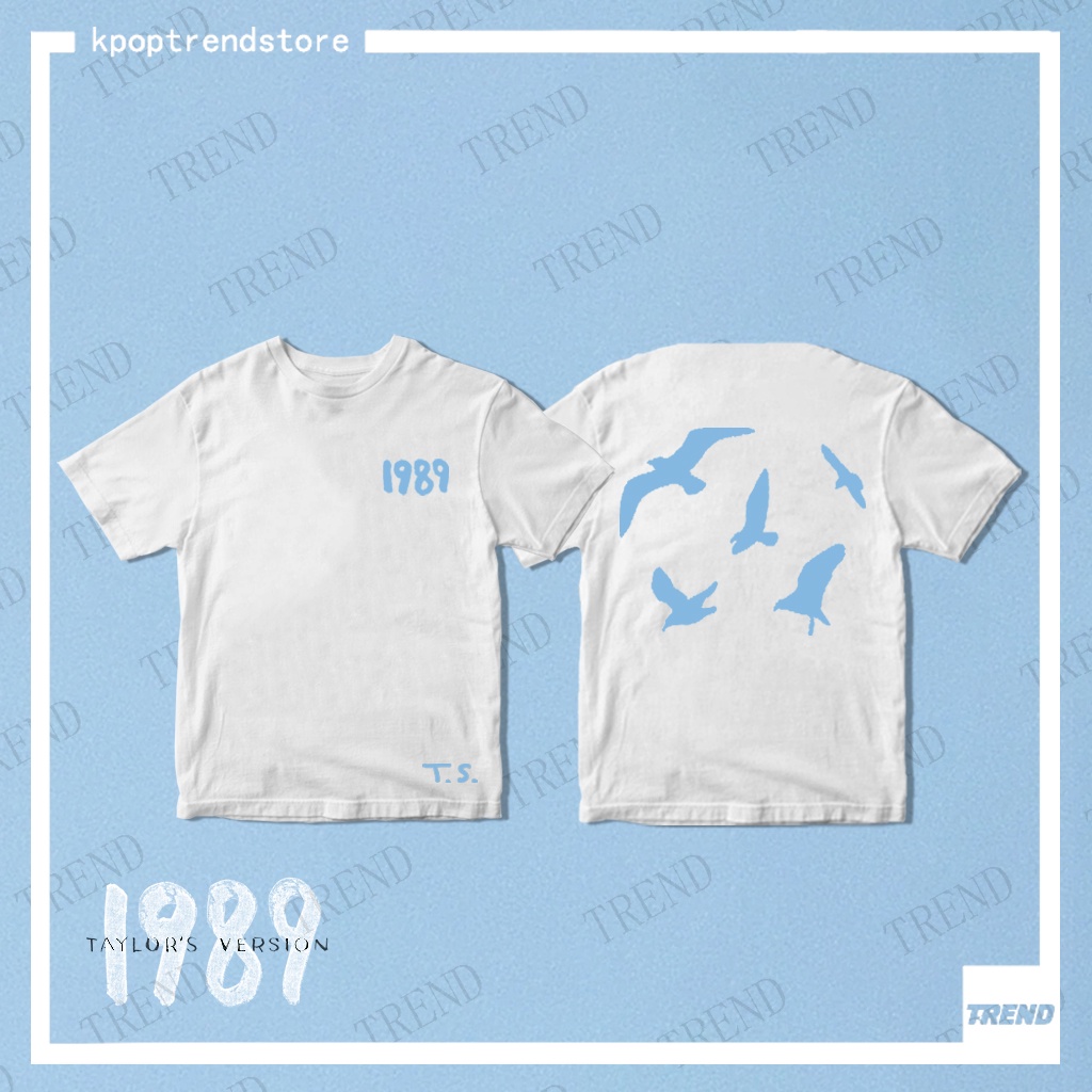 thumbnail image 1 of Taylor Swift 1989 Versión De Gaviota Camiseta De Algodón De Los Hombres Y Las Mujeres De La Moda Más Tamaño Suelto TS Impresión De Manga Corta Superior Calle Vendimia Harajuku Casual Pareja, 1 of 4