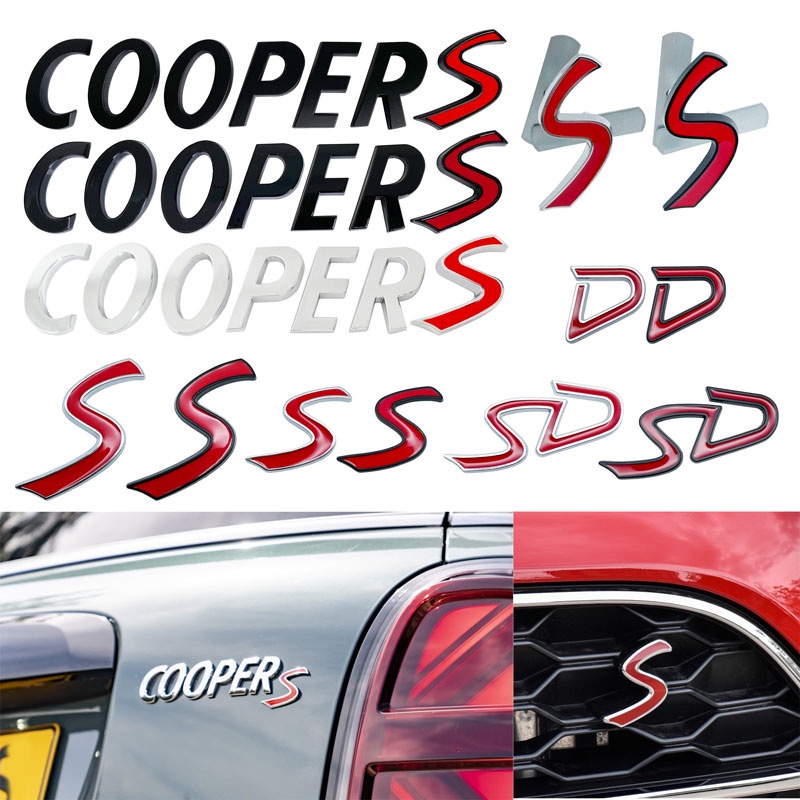 Emblema Y Logotipo Azul Con Bandera Red Jack Para Parachoques Delantero De Mini Cooper