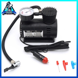 Minicompresor de aire portátil para coche, bomba eléctrica de inflado de  neumáticos con calibre, 300 PSI, 12V - AliExpress