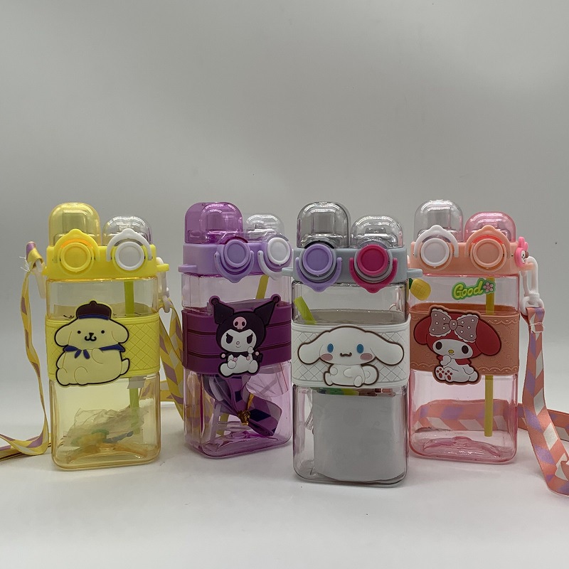 Dibujos Animados Sanrio Color Transparente Pc Taza De Plástico Correa ...