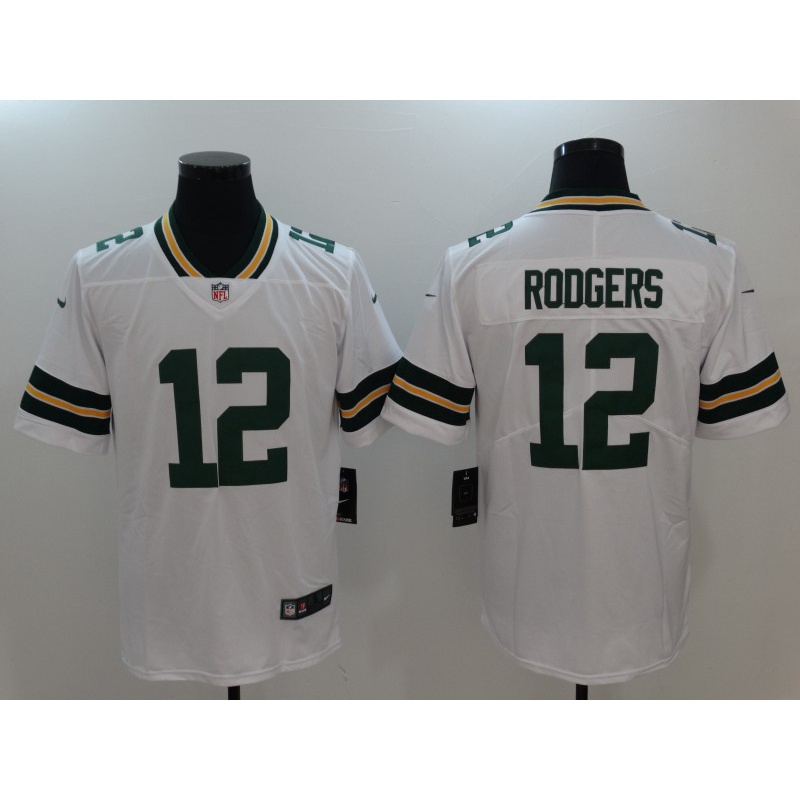Bordado Homens Green Bay Packers 12 Aaron Rodgers Verde Limitada Camiseta De Futbol Americano NFL Jersey Shopee Mexico