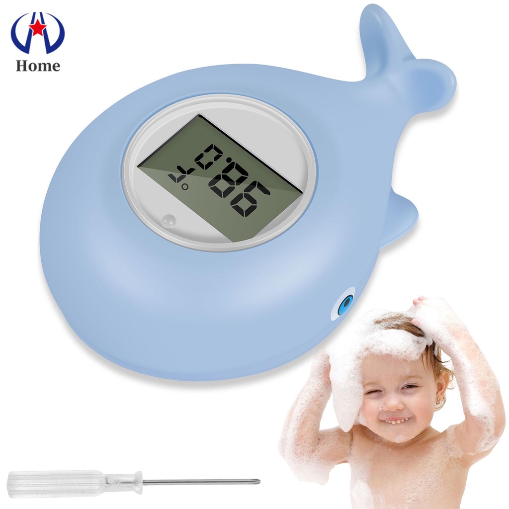 Termómetro de agua para bañera de bebé, termómetro digital electrónico de  temperatura del agua para bebés y niños pequeños con advertencia de