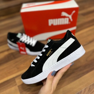 Puma suede best sale classic preto feminino