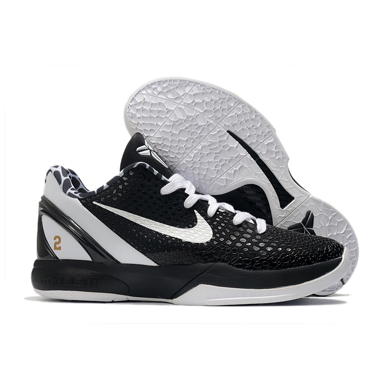 2023nuevo N i k e Air Zoom Kobe 6 Negro Blanco Oro Zapatillas De Baloncesto Shopee Mexico