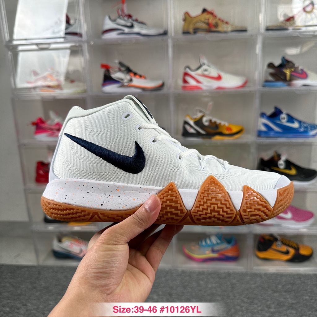 Nike kyrie 4 white basketball shoes deals