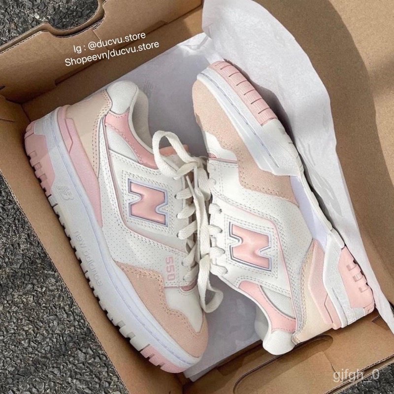 New balance blancas y rosas best sale