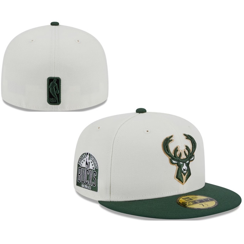 Milwaukee Bucks fitted hat Hombres Mujeres Gorra De Béisbol Completa  Cerrada Ajuste Gorras Deportivas Bordado Sombreros EBYY