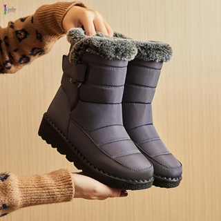 Botas de lluvia de tobillo con plataforma para mujer, zapatos