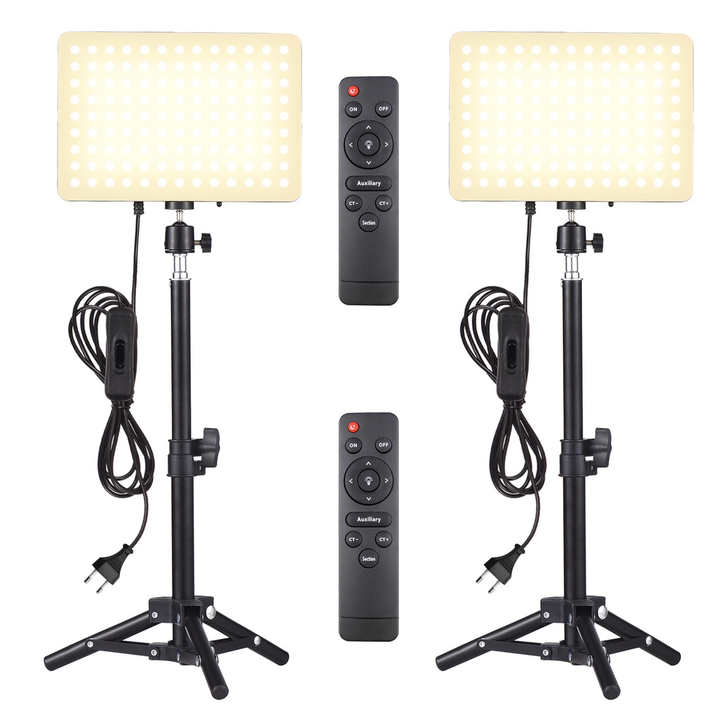 Andoer Luce LED Per Fotografia 2800K-8500K Con Display LCD - Batteria 2000mAh Ricaricabile, CRI 95+, 3 Attacchi Cold Shoe